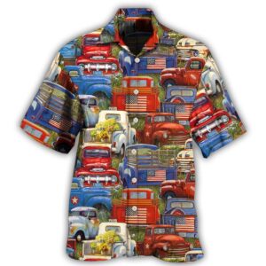 Amazing packed trucks Hawaiian Shirt Beach Shorts