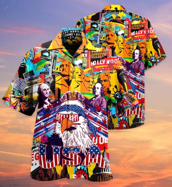 America Proud Forever Hawaiian Shirt, Beach Shorts