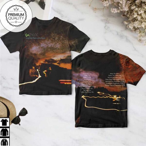 And Then There Were Three By Genesis Album Cover Shirt 0 21.95