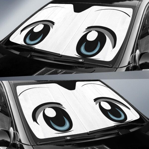 Anime Funny Eyes Car Auto Sunshade
