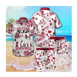 Arizona Diamondbacks And Kiss Hawaii Shirt Summer Button Up Shirt For Men Women
