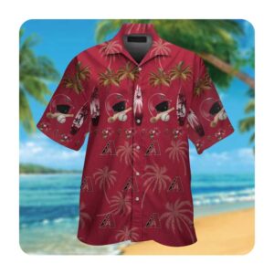 Arizona Diamondbacks Short Sleeve Button Up Tropical Aloha Hawaiian Shirts For Men Women 0 45.99