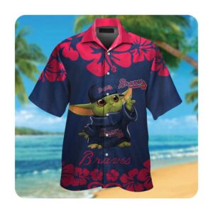 Atlanta Braves Baby Yoda Hawaii Shirt Summer Button Up Shirt For Men Women