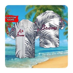 Atlanta Braves Custom Name Hawaii Shirt Summer Button Up Shirt For Men Women