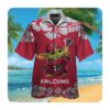 Atlanta Falcons And Snoopy Hawaii Shirt Summer Button Up Shirt For Men Women