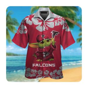 Atlanta Falcons Baby Yoda Hawaii Shirt Summer Button Up Shirt For Men Women