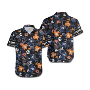 Auburn Tigers Custom Name And Number Personalized Hawaii Shirt Summer Button Up Shirt For Men Women