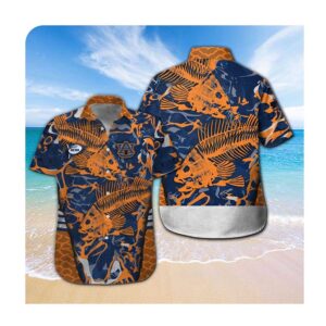 Auburn Tigers Fishing Hawaii Shirt Summer Button Up Shirt For Men Women