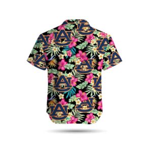 Auburn Tigers Hibiscus Short Sleeve Button Up Tropical Aloha Hawaiian Shirts For Men Women 2 45.99