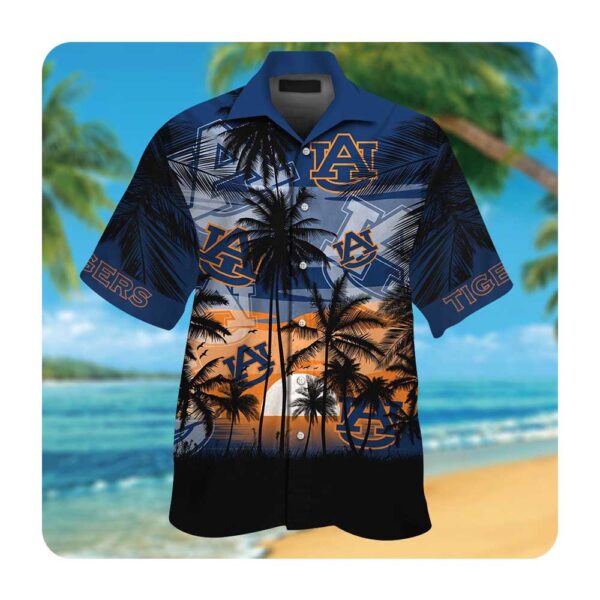 Auburn Tigers Tropical Hawaii Shirt Summer Button Up Shirt For Men Women