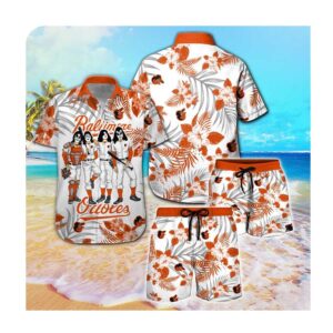 Baltimore Orioles And Kiss Short Sleeve Button Up Tropical Aloha Hawaiian Shirts For Men Women 0 49.95