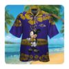 Baltimore Ravens And Mickey Mouse Hawaii Shirt Summer Button Up Shirt For Men Women
