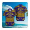 Baltimore Ravens Short Sleeve Button Up Tropical Aloha Hawaiian Shirts NFL