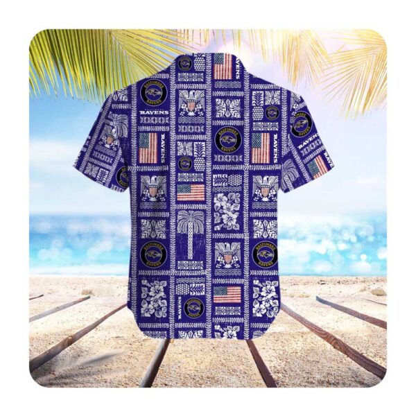 Baltimore Ravens Summer Commenorative Hawaii Shirt Summer Button Up Shirt For Men Women