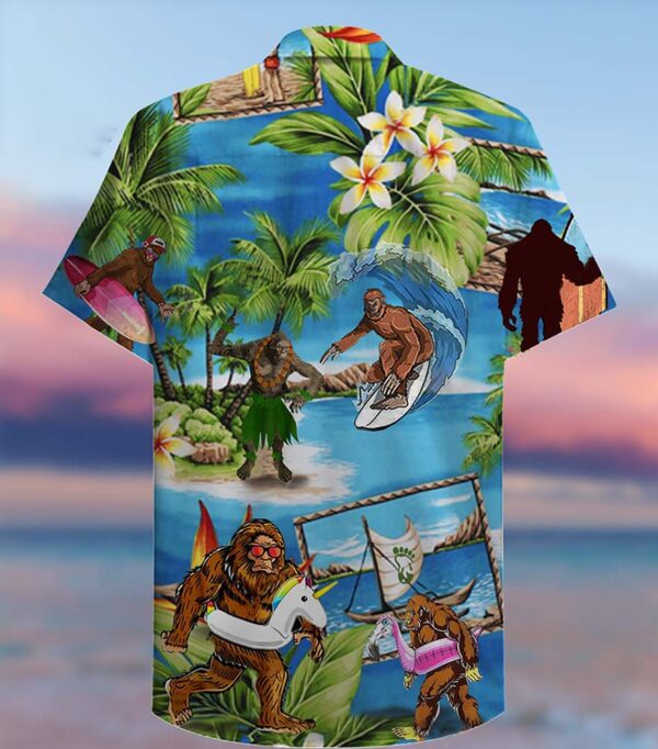 Bigfoot Amazing Hawaiian Shirt, Beach Shorts