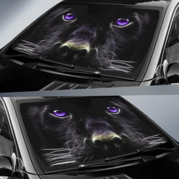 Black Panther Face Car Auto Sunshade
