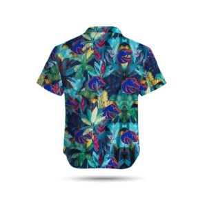 Boise State Broncos Floral Tropical Men Women Short Sleeve Button Up Tropical Aloha Hawaiian Shirts For Men Women 2 49.95