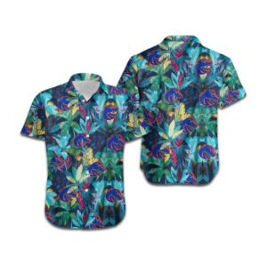 Boise State Broncos Floral Tropical Men Women Short Sleeve Button Up Tropical Aloha Hawaiian Shirts For Men Women 3 49.95