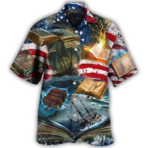 Book Independence Day Hawaiian Shirt Beach Shorts