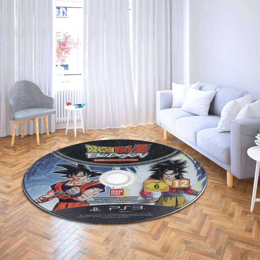 Dragon Ball Z Budokai Tenkaichi 3 Disc Round Rug Carpet