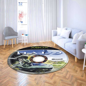 Circle Carpet Rug Halo Combat Evolved 2001 Disc Round Rug Carpet