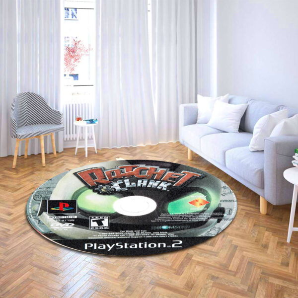 Ratchet and Clank Disc Round Rug Carpet