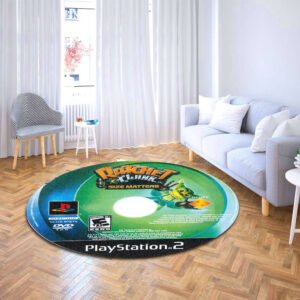 Circle Carpet Rug Ratchet and Clank Size Matters Disc Round Rug Carpet
