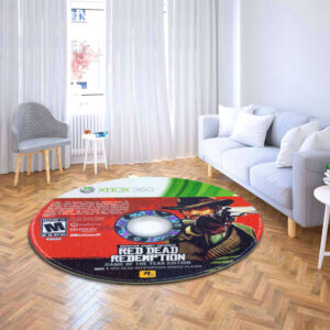 Circle Carpet Rug Red Dead Redemption Game of the Year Edition Disc 1 Round Rug Carpet