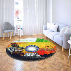 Circle Carpet Rug Red Dead Redemption Game of the Year Edition Round Rug Carpet