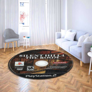 Circle Carpet Rug Silent Hill 4 PlayStation 2 Disc Round Rug Carpet