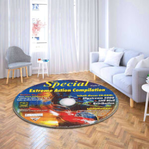 Circle Carpet Rug Special Extreme Action Compilation Slipstream 5000 Disc Round Rug Carpet