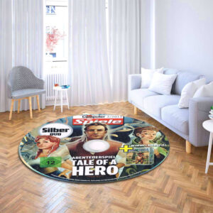 Circle Carpet Rug Tale of a Hero 2008 Disc Round Rug Carpet