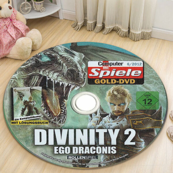 Divinity II Ego Draconis Disc Round Rug Carpet