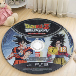 Circle Rug Carpet Dragon Ball Z Budokai HD Collection 2012 Disc Round Rug Carpet