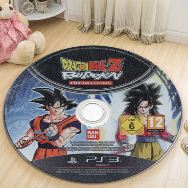 Dragon Ball Z Budokai HD Collection 2012 Disc Round Rug Carpet
