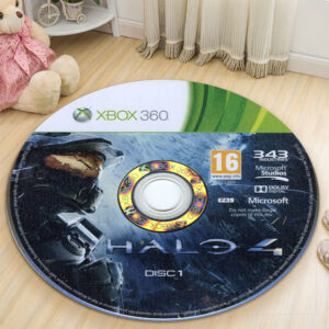 Circle Rug Carpet Halo 4 Game Disc 1 Round Rug Carpet