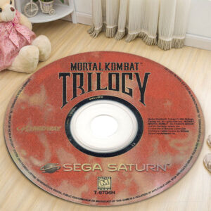 Circle Rug Carpet Mortal Kombat Trilogy Sega Saturn Disc Round Rug Carpet