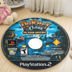 Ratchet Clank Up Your Arsenal Disc Round Rug Carpet