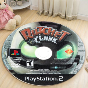 Ratchet and Clank Disc Round Rug Carpet