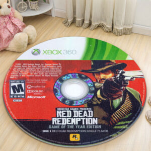 Circle Rug Carpet Red Dead Redemption Game of the Year Edition Disc 1 Round Rug Carpet
