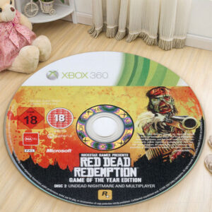 Circle Rug Carpet Red Dead Redemption Game of the Year Edition Disc 2 Round Rug Carpet