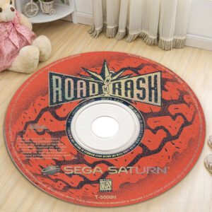 Circle Rug Carpet Road Rash Sega Saturn Disc Round Rug Carpet