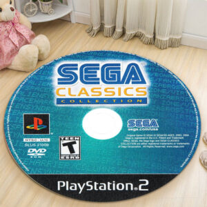 Circle Rug Carpet Sega Classics Collection Disc Round Rug Carpet
