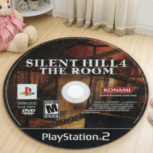 Circle Rug Carpet Silent Hill 4 PlayStation 2 Disc Round Rug Carpet