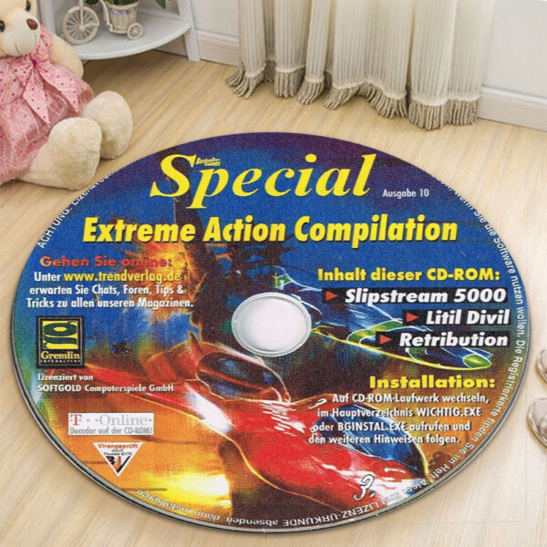 Special Extreme Action Compilation Slipstream 5000 Disc Round Rug Carpet