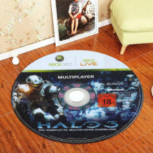 Circle Rug Halo 3 ODST Xbox 360 Disc Round Rug Carpet