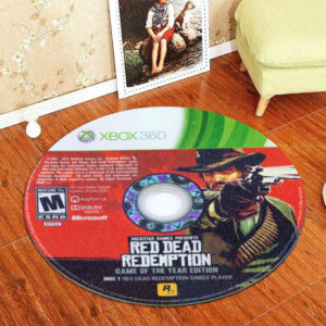 Circle Rug Red Dead Redemption Game of the Year Edition Disc 1 Round Rug Carpet