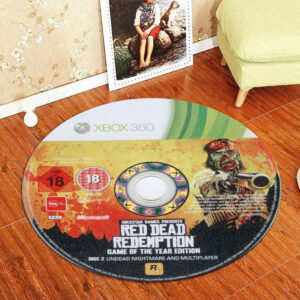Circle Rug Red Dead Redemption Game of the Year Edition Disc 2 Round Rug Carpet
