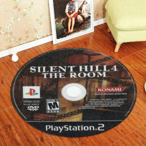 Circle Rug Silent Hill 4 PlayStation 2 Disc Round Rug Carpet