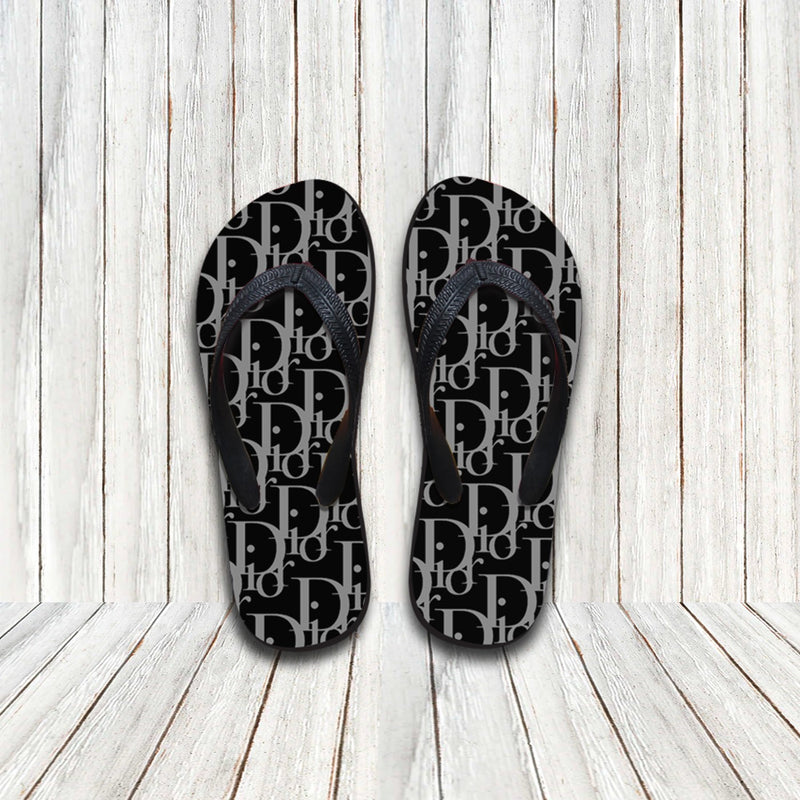 Louis Vuitton luxury black and white FLIP FLOPS AND COMBO HAWAII